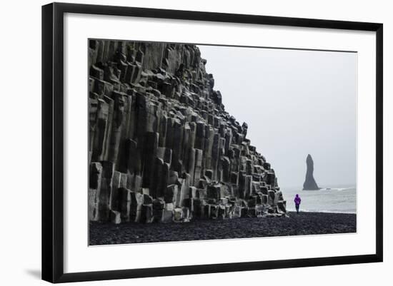 Basalt Columns at the Beach, Vik I Myrdal, Iceland, Polar Regions-Yadid Levy-Framed Photographic Print