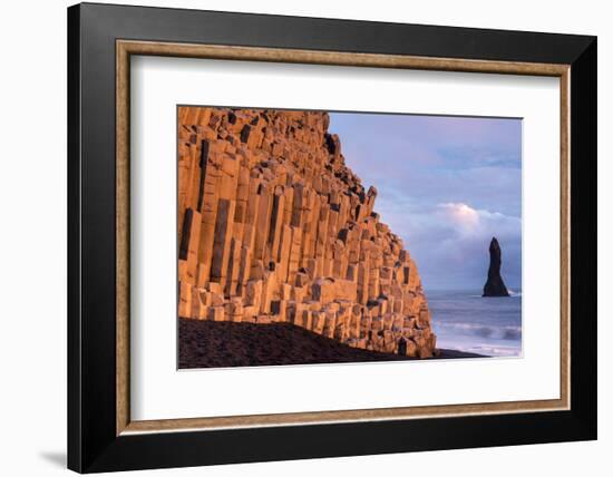 Basalt columns at Vik, the southernmost village in Iceland-Ross Hoddinott-Framed Photographic Print