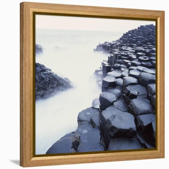 Basalt Columns on Coast-Micha Pawlitzki-Framed Premier Image Canvas