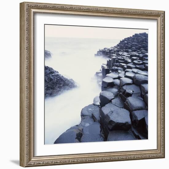 Basalt Columns on Coast-Micha Pawlitzki-Framed Photographic Print