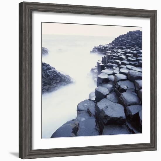 Basalt Columns on Coast-Micha Pawlitzki-Framed Photographic Print