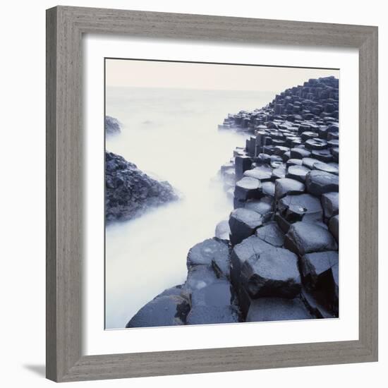 Basalt Columns on Coast-Micha Pawlitzki-Framed Photographic Print