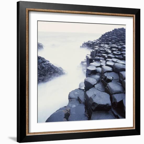 Basalt Columns on Coast-Micha Pawlitzki-Framed Photographic Print