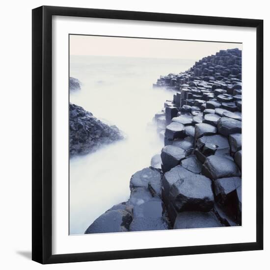 Basalt Columns on Coast-Micha Pawlitzki-Framed Photographic Print