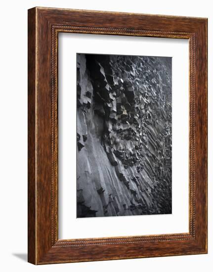 Basalt Colums, Reynisfjara, Reynisdrangar, Vik I Myrdal, South Iceland-Julia Wellner-Framed Photographic Print