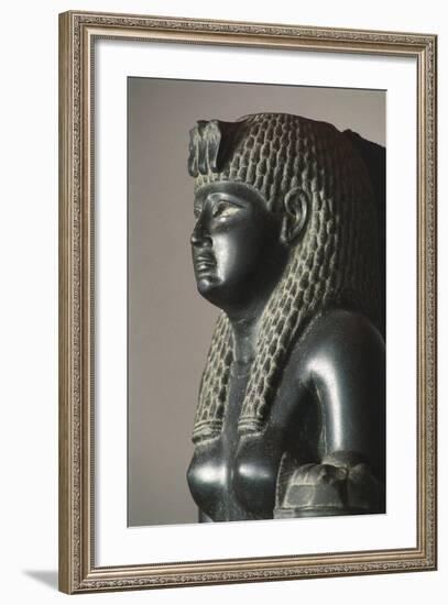 Basalt Statue of Of Cleopatra VII Horn of Plenty-null-Framed Giclee Print