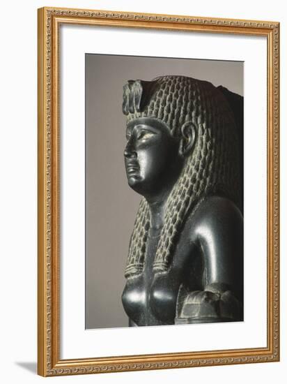 Basalt Statue of Of Cleopatra VII Horn of Plenty-null-Framed Giclee Print