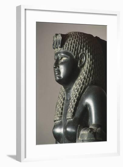 Basalt Statue of Of Cleopatra VII Horn of Plenty-null-Framed Giclee Print