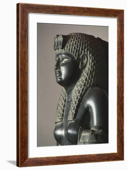 Basalt Statue of Of Cleopatra VII Horn of Plenty-null-Framed Giclee Print