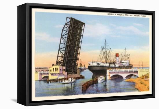 Bascule Bridge, Corpus Christi, Texas-null-Framed Stretched Canvas