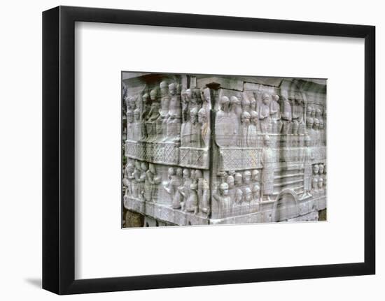Base of an Egyptian obelisk, Byzantine Emperor Theodosius, 4th century. Artist: Unknown-Unknown-Framed Photographic Print