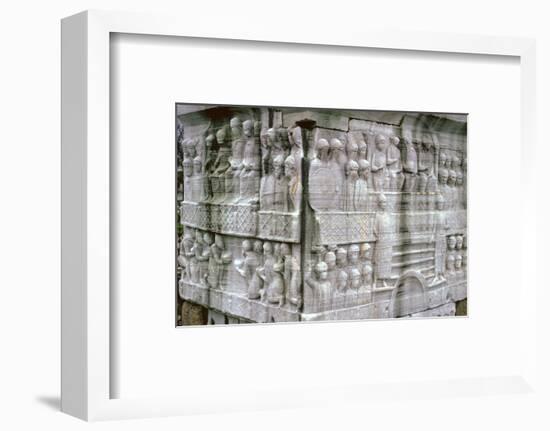 Base of an Egyptian obelisk, Byzantine Emperor Theodosius, 4th century. Artist: Unknown-Unknown-Framed Photographic Print