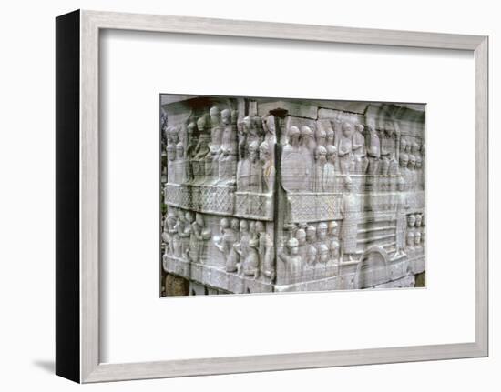 Base of an Egyptian obelisk, Byzantine Emperor Theodosius, 4th century. Artist: Unknown-Unknown-Framed Photographic Print