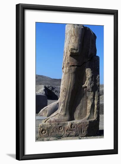 Base of Colossal Statue, Ruins of Great Temple of Amun, Tanis, Egypt-null-Framed Giclee Print