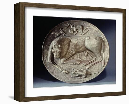 Base of the Gundestrup cauldron, 2nd or 1st century BC-Werner Forman-Framed Giclee Print