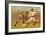 Base Runner Tagging Up-null-Framed Art Print