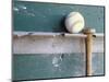 Baseball and Bat on Rack-Lawrence Manning-Mounted Photographic Print