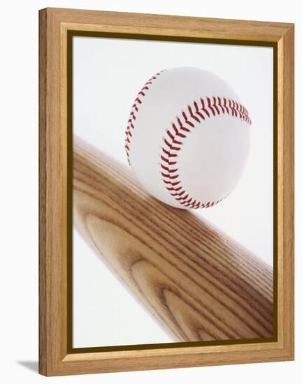 Baseball Bat and Ball-null-Framed Premier Image Canvas