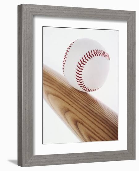 Baseball Bat and Ball-null-Framed Photographic Print