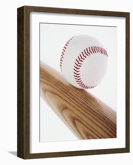 Baseball Bat and Ball-null-Framed Photographic Print