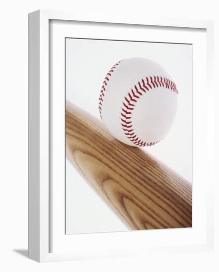 Baseball Bat and Ball-null-Framed Photographic Print