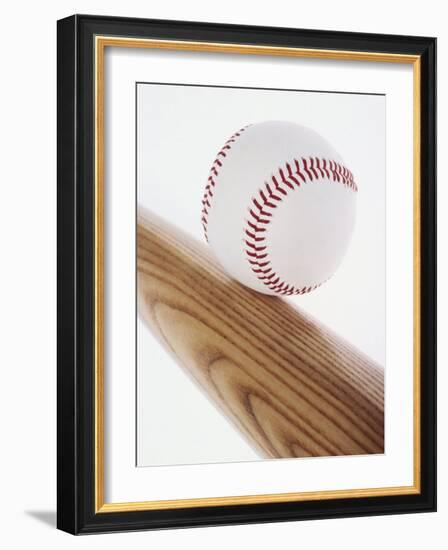 Baseball Bat and Ball-null-Framed Photographic Print