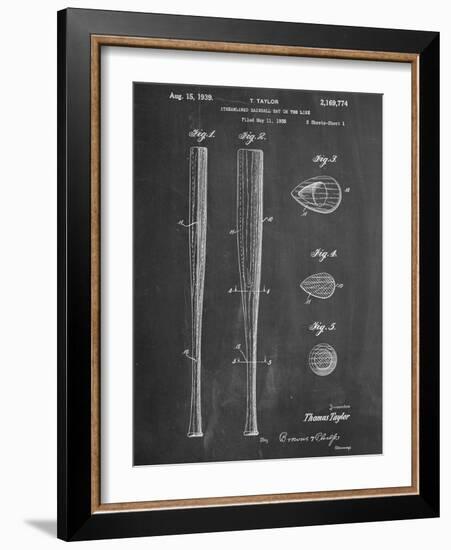 Baseball Bat Patent 1938-null-Framed Premium Giclee Print