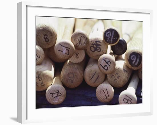 Baseball Bats-Paul Sutton-Framed Photographic Print