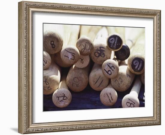 Baseball Bats-Paul Sutton-Framed Photographic Print