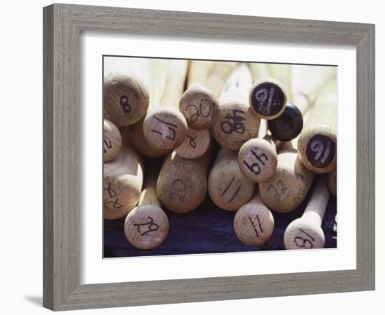 Baseball Bats-Paul Sutton-Framed Photographic Print