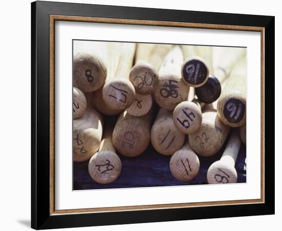 Baseball Bats-Paul Sutton-Framed Photographic Print