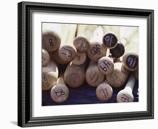 Baseball Bats-Paul Sutton-Framed Photographic Print