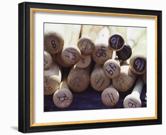 Baseball Bats-Paul Sutton-Framed Photographic Print