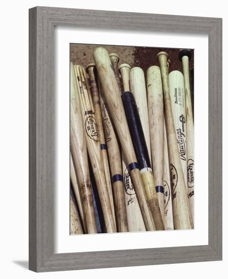 Baseball Bats-Paul Sutton-Framed Photographic Print