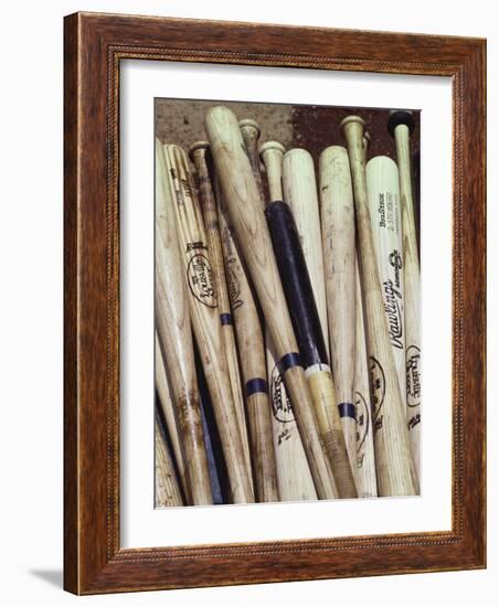 Baseball Bats-Paul Sutton-Framed Photographic Print