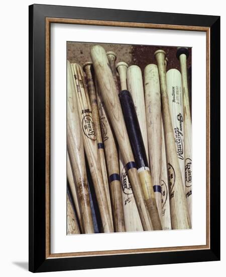 Baseball Bats-Paul Sutton-Framed Photographic Print