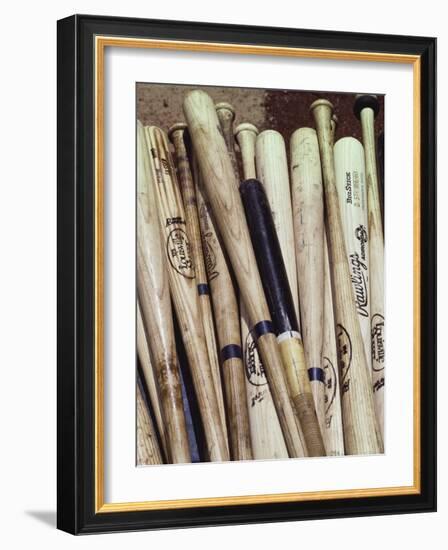 Baseball Bats-Paul Sutton-Framed Photographic Print