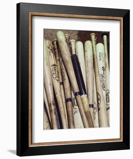 Baseball Bats-Paul Sutton-Framed Photographic Print