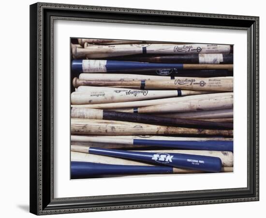 Baseball Bats-Paul Sutton-Framed Photographic Print