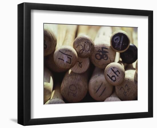 Baseball Bats-Paul Sutton-Framed Photographic Print