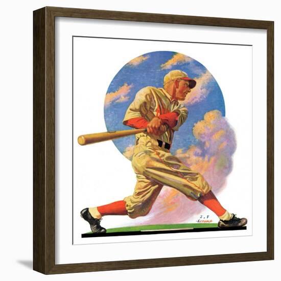 "Baseball Batter,"May 28, 1932-J.F. Kernan-Framed Giclee Print