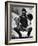 Baseball Catcher Awaiting the Ball-Bettmann-Framed Photographic Print