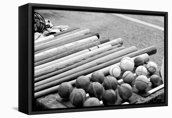 Baseball Equipment-null-Framed Stretched Canvas
