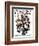 "Baseball Fans," Saturday Evening Post Cover, October 1, 1927-Eugene Iverd-Framed Giclee Print