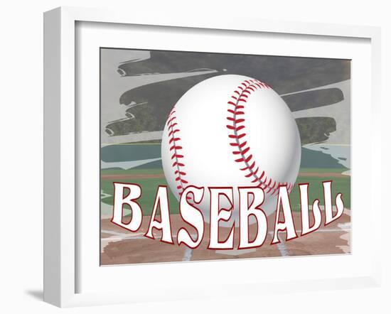 Baseball Field-Kimberly Allen-Framed Art Print