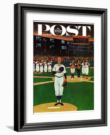 "Baseball Fight," Saturday Evening Post Cover, April 28, 1962-James Williamson-Framed Giclee Print