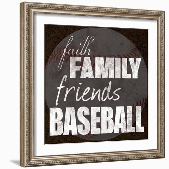 Baseball Friends-Lauren Gibbons-Framed Art Print