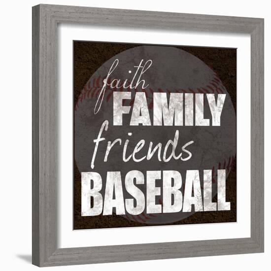 Baseball Friends-Lauren Gibbons-Framed Art Print