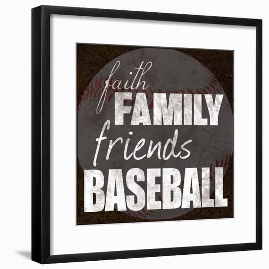 Baseball Friends-Lauren Gibbons-Framed Art Print