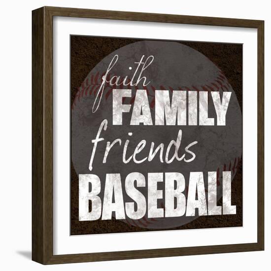 Baseball Friends-Lauren Gibbons-Framed Art Print